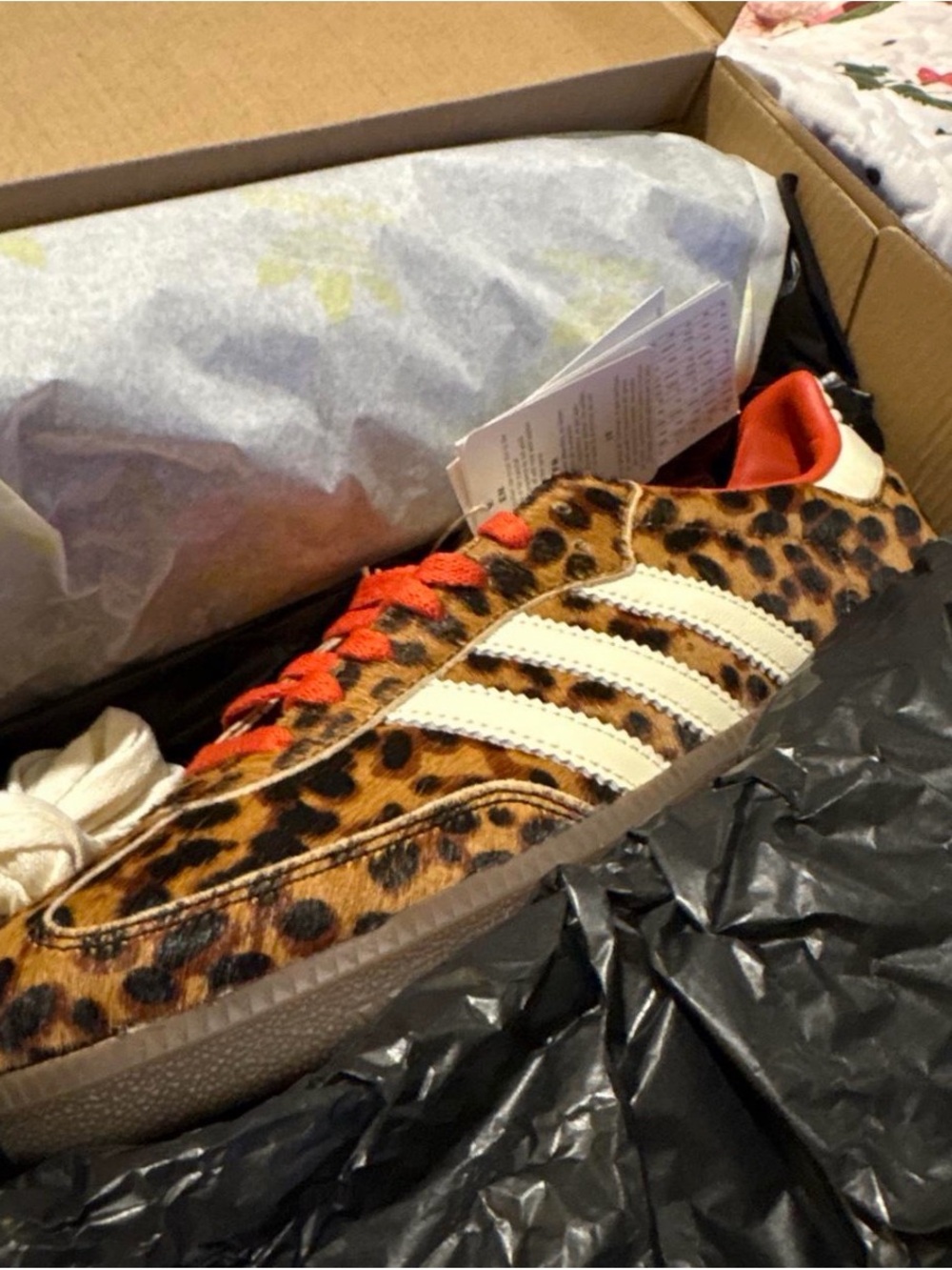 Adidas Leopard Sambas Print Sneakers - Picture 2 of 3